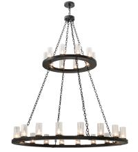  169536 - 60"W Loxley 28 LT Two Tier Chandelier