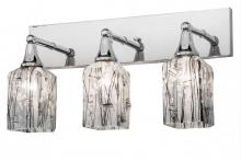  169822 - 24"W Metro Fusion Licorice 3 LT Vanity Light