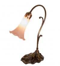  17022 - 15" High Pink Tiffany Pond Lily Accent Lamp