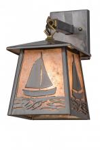 Meyda Blue 172153 - 7" Wide Sailboat Wall Sconce