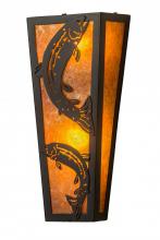  173307 - 5"W Leaping Trout Wall Sconce