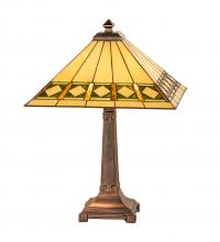  17382 - 24" High Diamond Band Mission Table Lamp