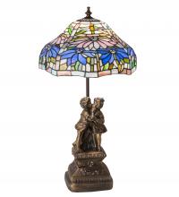  173824 - 23" High Tiffany Poinsettia Accent Lamp
