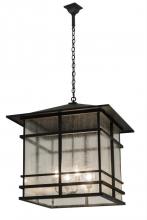  174259 - 30"Sq Tea House Lantern Pendant