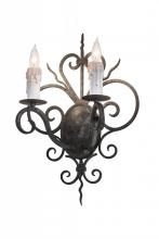  174332 - 14" Wide Kenneth 2 Light Wall Sconce