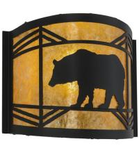  17457 - 12"W Lone Bear Wall Sconce