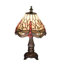  17525 - 11.5"H Tiffany Hanginghead Dragonfly Mini Lamp