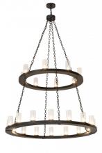  175414 - 54" Wide Loxley 24 Light Two Tier Chandelier
