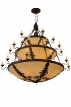 Meyda Blue 179846 - 72"W Castellum 3 Tier Chandelier