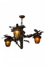 Meyda Blue 180442 - 40" Wide Acorn Branch 3 LT Chandelier