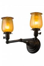  184766 - 14.5"W Revival Chelsea Favrile 2 LT Wall Sconce