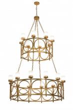  186084 - 60" Wide Porta 20 LT Two Tier Chandelier