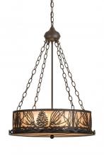  186232 - 22" Wide Mountain Pine Inverted Pendant