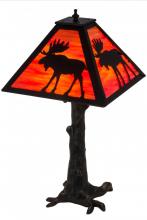 Meyda Blue 187276 - 24"H Lone Moose Table Lamp