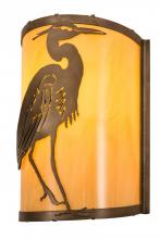 Meyda Blue 188604 - 8"W Heron Wall Sconce