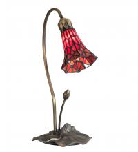  188683 - 16" High Stained Glass Pond Lily Accent Lamp