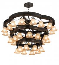  188858 - 60"W Cretella 36 LT Three Tier Chandelier