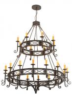 Meyda Blue 190675 - 72"W Gina 24 LT Chandelier