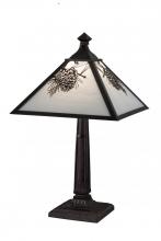 Meyda Blue 192187 - 22"H Winter Pine Table Lamp