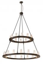 192461 - 60"W Loxley 28 LT Two Tier Chandelier