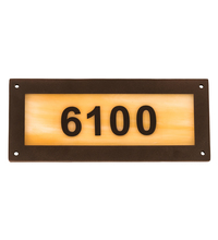  195162 - 9.5" Wide Personalized Street Address Sign