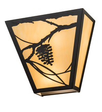  196270 - 13" Wide Whispering Pines Wall Sconce