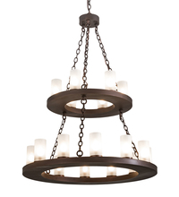  197989 - 36" Wide Loxley 18 LT Two Tier Chandelier