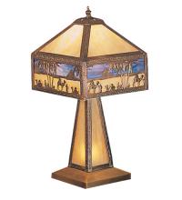  200204 - 19.5" Wide Camel Mission Accent Lamp