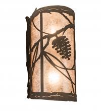  200851 - 8" Wide Whispering Pines Left Wall Sconce