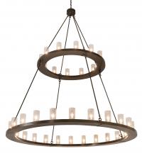  202215 - 72" Wide Loxley 36 Light Two Tier Chandelier