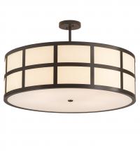 Meyda Blue 202567 - 36" Wide Cilindro Barnabas Semi-Flushmount