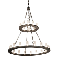  202739 - 60" Wide Loxley 28 Light Two Tier Chandelier