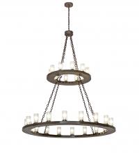  202972 - 60" Wide Loxley 28 Light Two Tier Chandelier