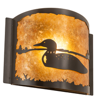  204456 - 12" Wide Loon Left Wall Sconce