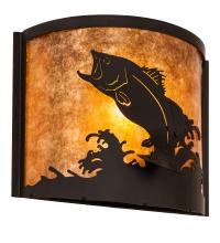  210341 - 11" Wide Leaping Bass Wall Sconce
