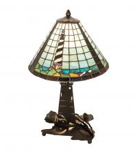 Meyda Blue 215491 - 22.5" High Lighthouse Double Lit Table Lamp