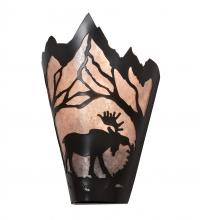  217009 - 8" Wide Moose at Dawn Right Wall Sconce