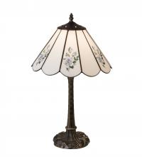 Meyda Blue 218823 - 21" High Roses Table Lamp