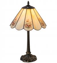Meyda Blue 218834 - 21" High Pansies Table Lamp