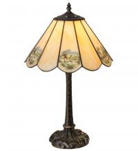 Meyda Blue 218838 - 21" High Americana Table Lamp