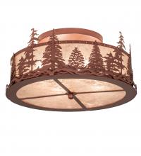  219183 - 22" Wide Tall Pines Flushmount