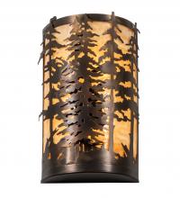 Meyda Blue 219377 - 12" Wide Tall Pines Wall Sconce