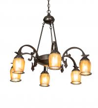  219621 - 29" Wide Revival Favrile 6 Light Chandelier