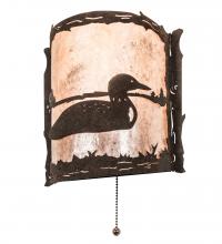 Meyda Blue 220794 - 9" Wide Loon Right Wall Sconce