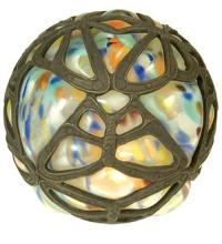  22118 - 4.75"H Castle Butterfly Orb Shade