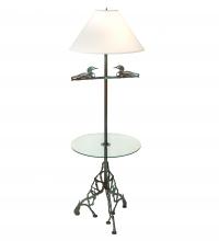  221612 - 65" High Loon W/Glass Table Floor Lamp