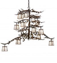 Meyda Blue 223801 - 48" Long Pine Branch 12 Light Chandelier