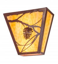 Meyda Blue 225720 - 13" Wide Whispering Pines Wall Sconce