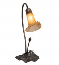  226297 - 16" High Amber Tiffany Pond Lily Accent Lamp