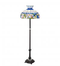 Meyda Blue 228512 - 62" High Rose Vine Floor Lamp